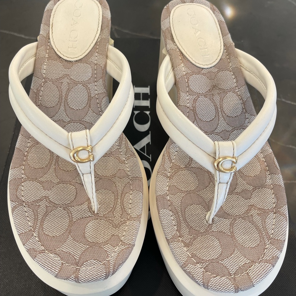 Coach Franki Leather Sandals